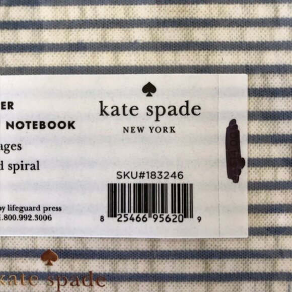 KATE SPADE Spiral Mini Notebook Collar Club of Virginia Seesucker Print … - Picture 7 of 14
